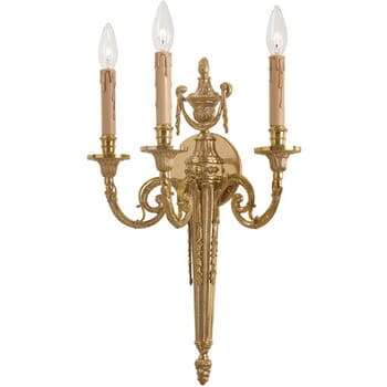 Metropolitan 3-Light Wall Sconce in French Gold