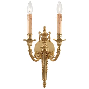 Metropolitan Family 2-Light Wall Sconce in French Gold