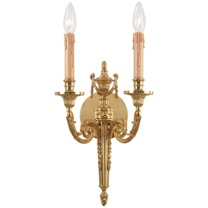 Metropolitan Family 2-Light Wall Sconce in French Gold Metropolitan Family 2-Light Wall Sconce in French Gold