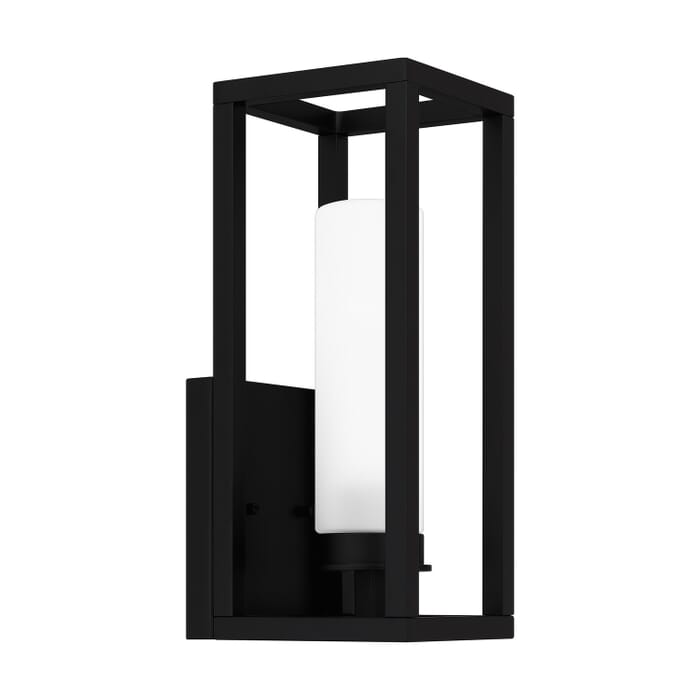 Neville 1-Light Outdoor Lantern in Matte Black Neville 1-Light Outdoor Lantern in Matte Black