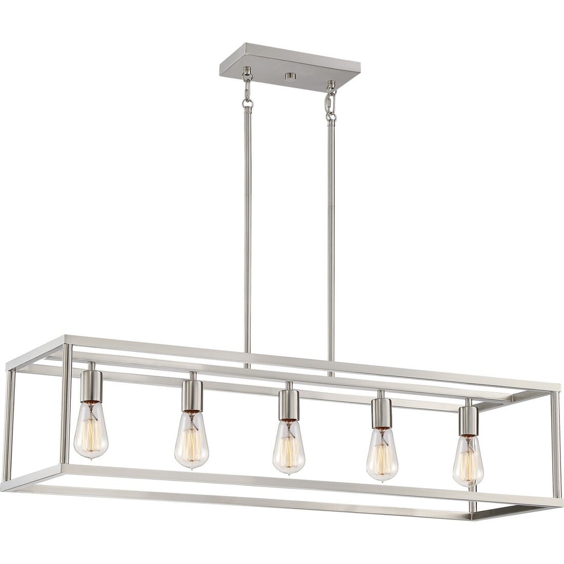 Brushed nickel kitchen island deals pendant lighting