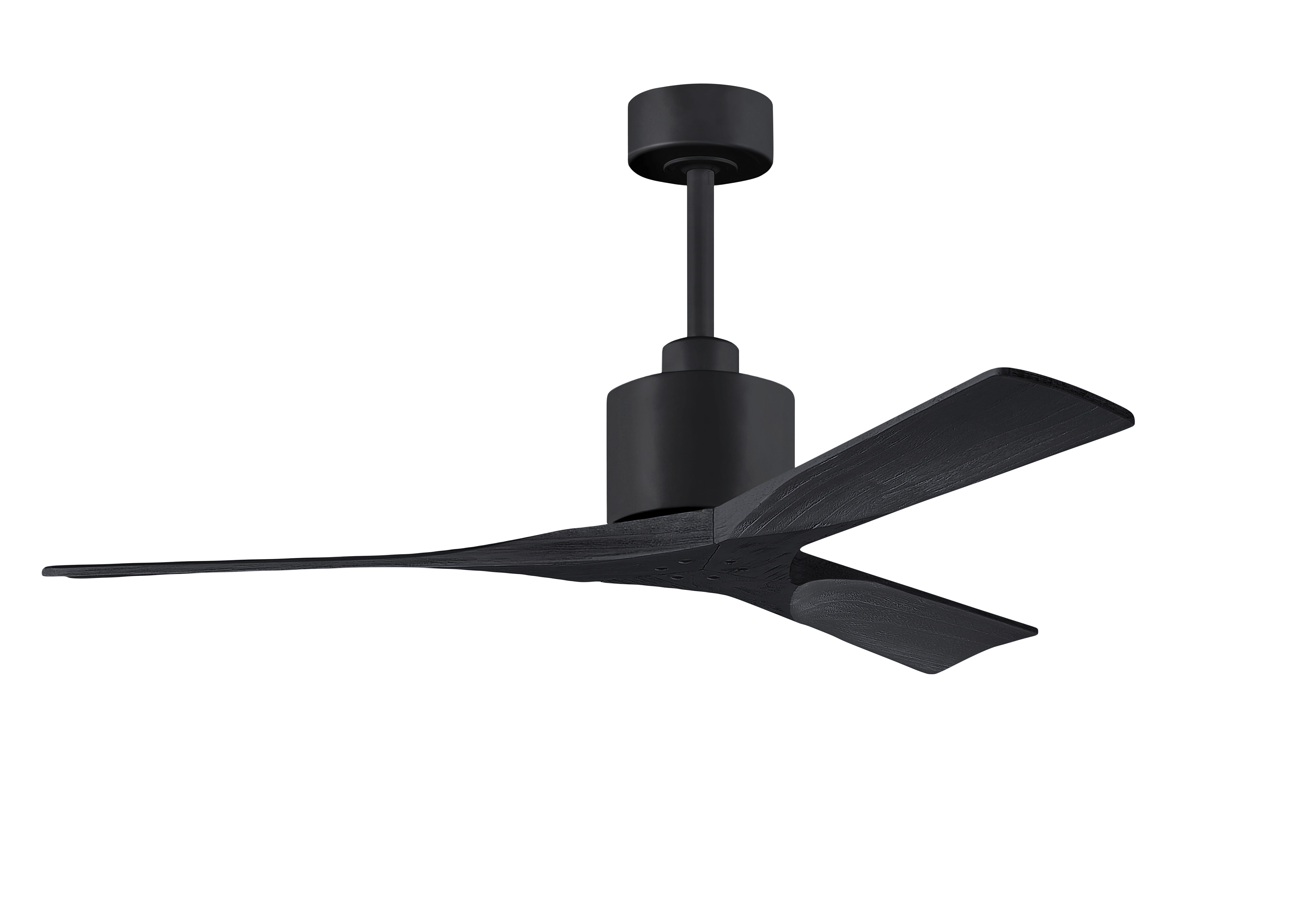 Nan 6-Speed DC 52 Ceiling Fan in Matte Black with Matte Black blades