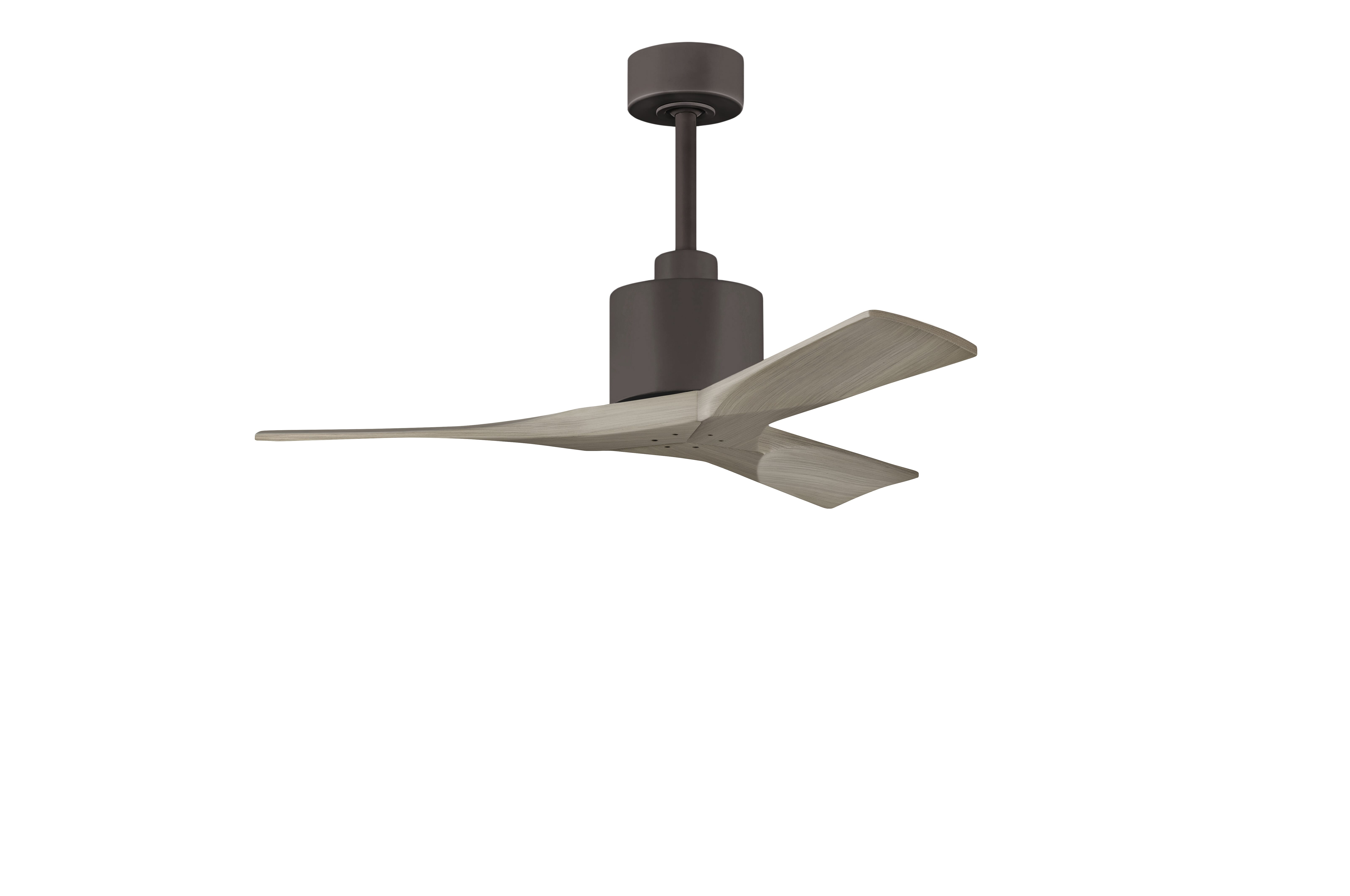 Nan 6-Speed DC 42 Ceiling Fan in Textured Bronze with Gray Ash blades