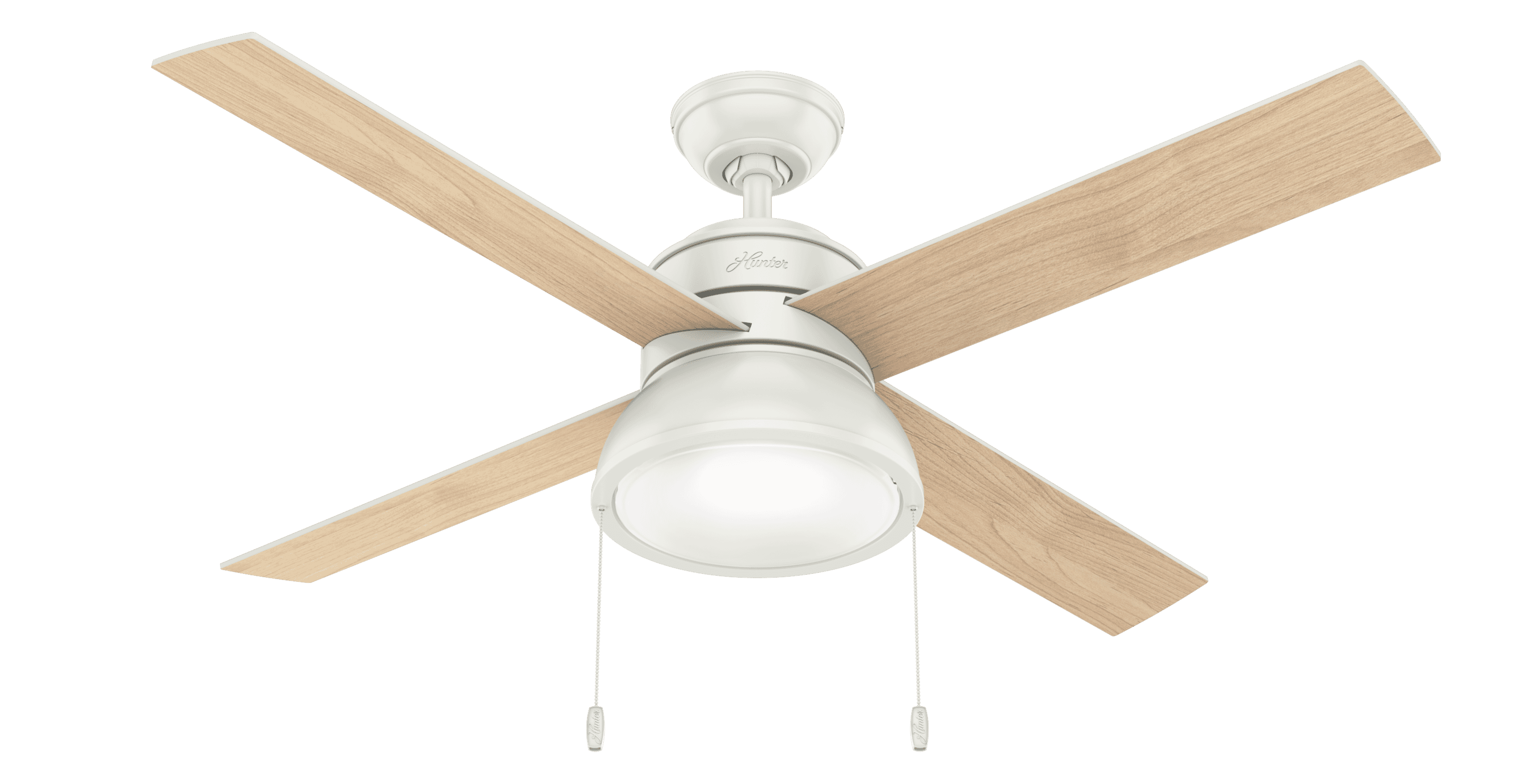 Hunter LOKI 2-Light 52" Indoor Ceiling Fan in Fresh White