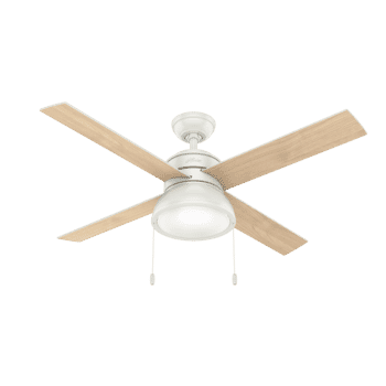 Hunter LOKI 2-Light 52" Indoor Ceiling Fan in Fresh White