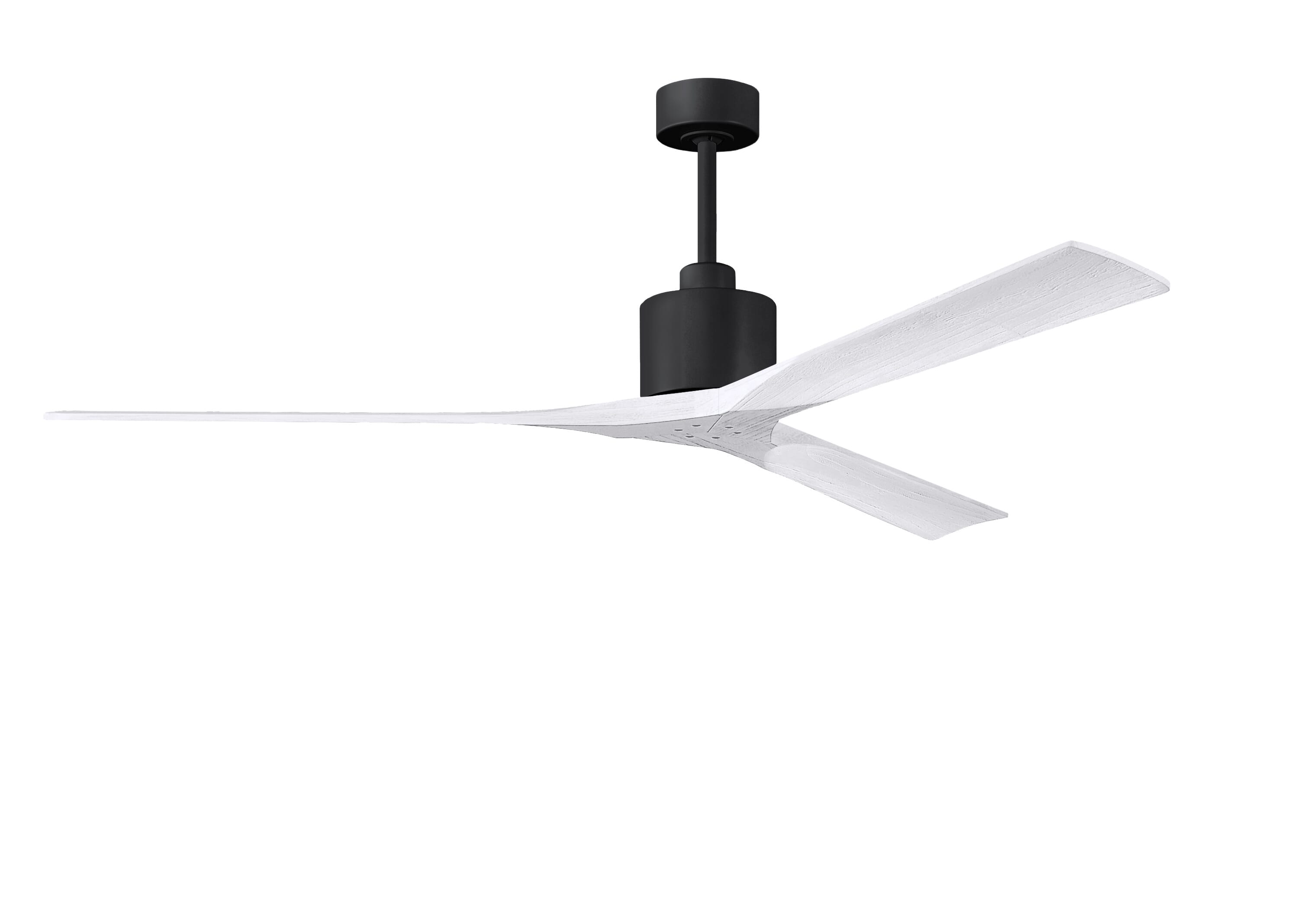 Nan XL 6-Speed DC 72 Ceiling Fan in Matte Black with Matte White blades