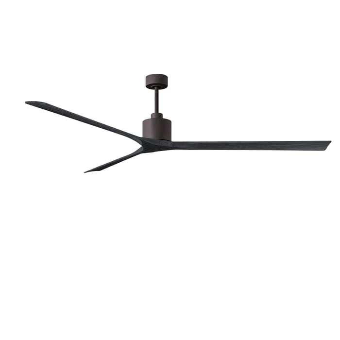 Nan XL 6-Speed DC 90 Ceiling Fan in Textured Bronze with Matte Black blades Nan XL 6-Speed DC 90 Ceiling Fan in Textured Bronze with Matte Black blades