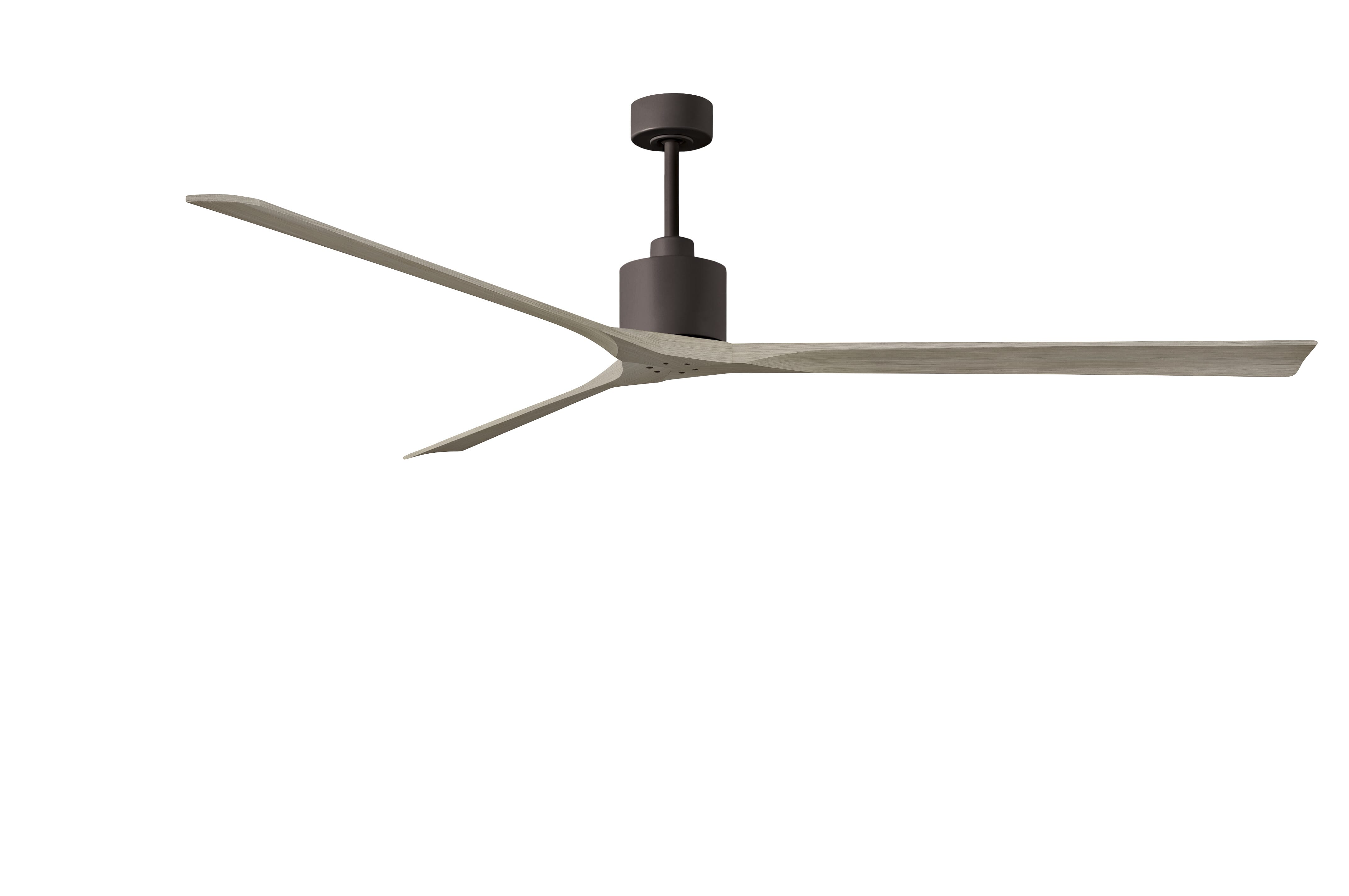 Nan XL 6-Speed DC 90 Ceiling Fan in Textured Bronze with Gray Ash blades