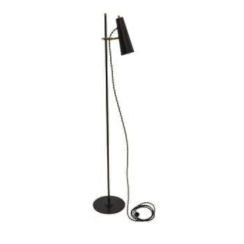 House of Troy Norton 59" Floor Lamp in Chestnut Bronze with Antique Brass Accents