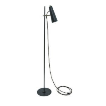 House of Troy Norton 59" Floor Lamp in Granite with Satin Nickel Accents
