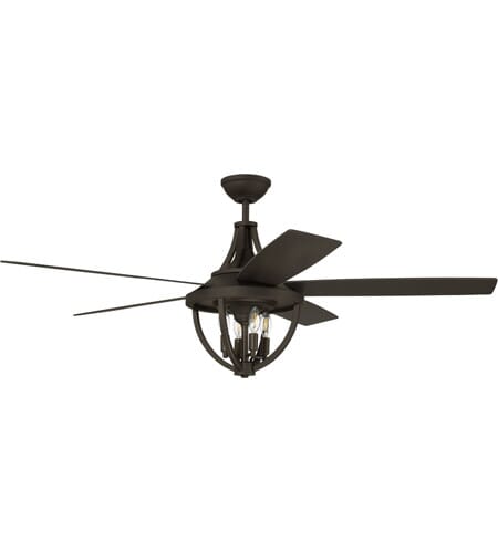 Craftmade Nash 4-Light Outdoor Ceiling Fan in Espresso