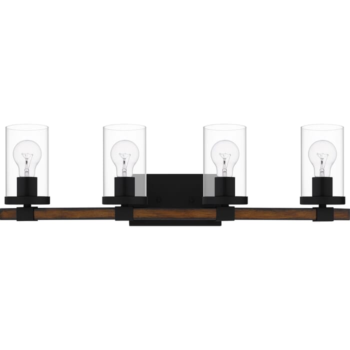 Nottinghill 4-Light Bathroom Vanity Light in Matte Black Nottinghill 4-Light Bathroom Vanity Light in Matte Black