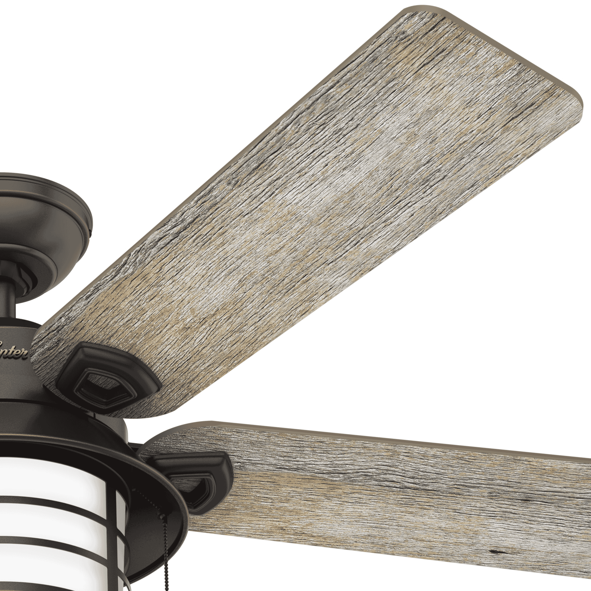 Hunter Key Biscayne 2Light 54" Indoor/Outdoor Ceiling Fan in Onyx