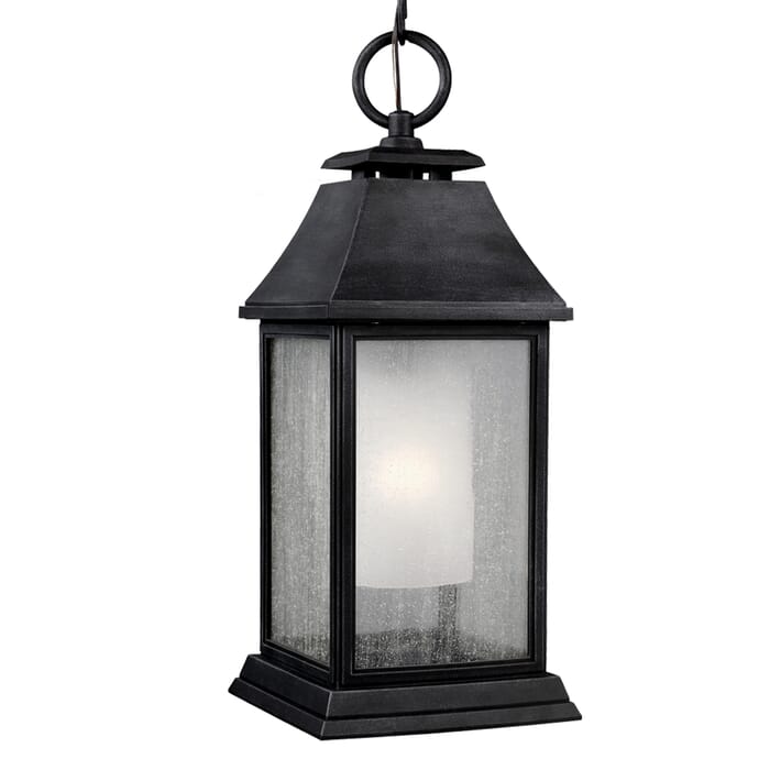 Generation Lighting Shepherd Outdoor Hanging Light in Dark Weathered Zinc by Sean Lavin Generation Lighting Shepherd Outdoor Hanging Light in Dark Weathered Zinc by Sean Lavin