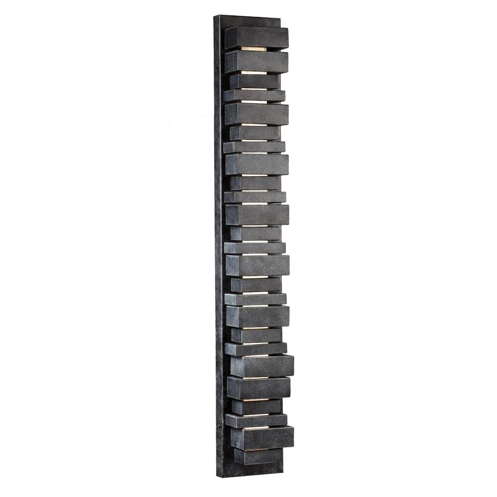 Generation Lighting Ledgend Outdoor Wall Light in Dark Weathered Zinc by Sean Lavin