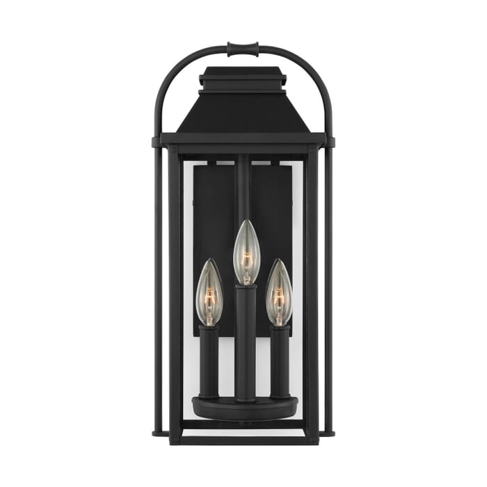 Wellsworth 3-Light Outdoor Wall Sconce in Textured Black Wellsworth 3-Light Outdoor Wall Sconce in Textured Black