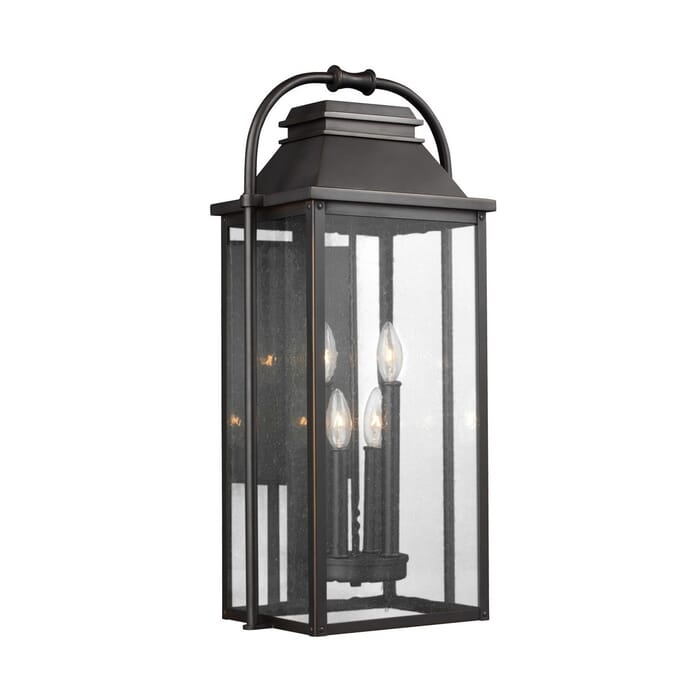 Generation Lighting Wellsworth 4-Light Outdoor Wall Light in Antique Bronze by Sean Lavin Generation Lighting Wellsworth 4-Light Outdoor Wall Light in Antique Bronze by Sean Lavin