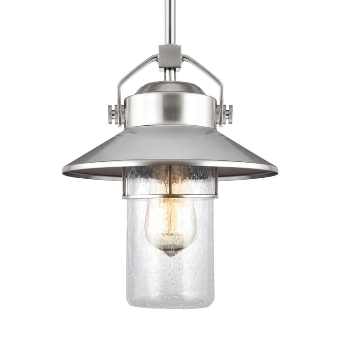 Generation Lighting Boynton Outdoor Hanging Light in Painted Brushed Steel by Sean Lavin Generation Lighting Boynton Outdoor Hanging Light in Painted Brushed Steel by Sean Lavin