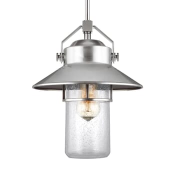Boynton Outdoor Hanging Light in Painted Brushed Steel by Sean Lavin