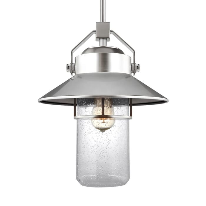 Generation Lighting Boynton Outdoor Hanging Light in Painted Brushed Steel by Sean Lavin Generation Lighting Boynton Outdoor Hanging Light in Painted Brushed Steel by Sean Lavin
