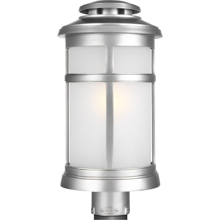 Feiss Newport 18.5" Outdoor Post Lantern in Painted Brushed Steel Feiss Newport 18.5" Outdoor Post Lantern in Painted Brushed Steel