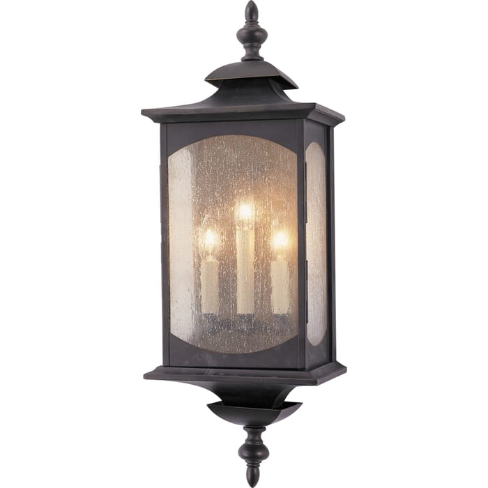 Feiss Market Square Collection 9" Outdoor Lantern in Bronze Feiss Market Square Collection 9" Outdoor Lantern in Bronze