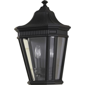 Feiss Cotswold Lane Collection 10" Outdoor Lantern - in Black Finish