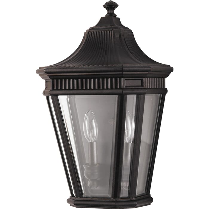 Feiss Cotswold Lane Collection 2-Light Outdoor Lantern in Bronze Feiss Cotswold Lane Collection 2-Light Outdoor Lantern in Bronze