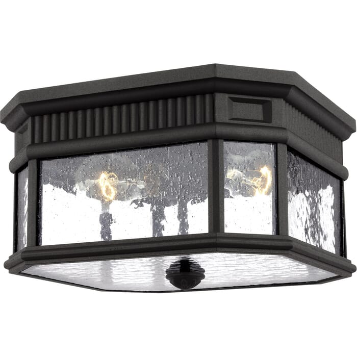 Feiss Cotswold Lane 11.5" 2-Light Outdoor Ceiling Light in Black Feiss Cotswold Lane 11.5" 2-Light Outdoor Ceiling Light in Black