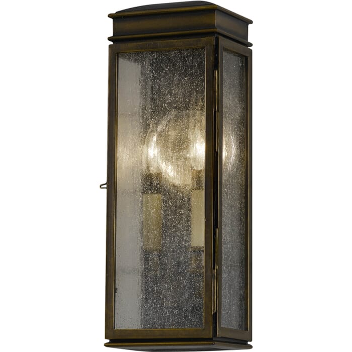 Feiss Whitaker 2-Light Outdoor Wall Lantern in Astral Bronze Finish Feiss Whitaker 2-Light Outdoor Wall Lantern in Astral Bronze Finish