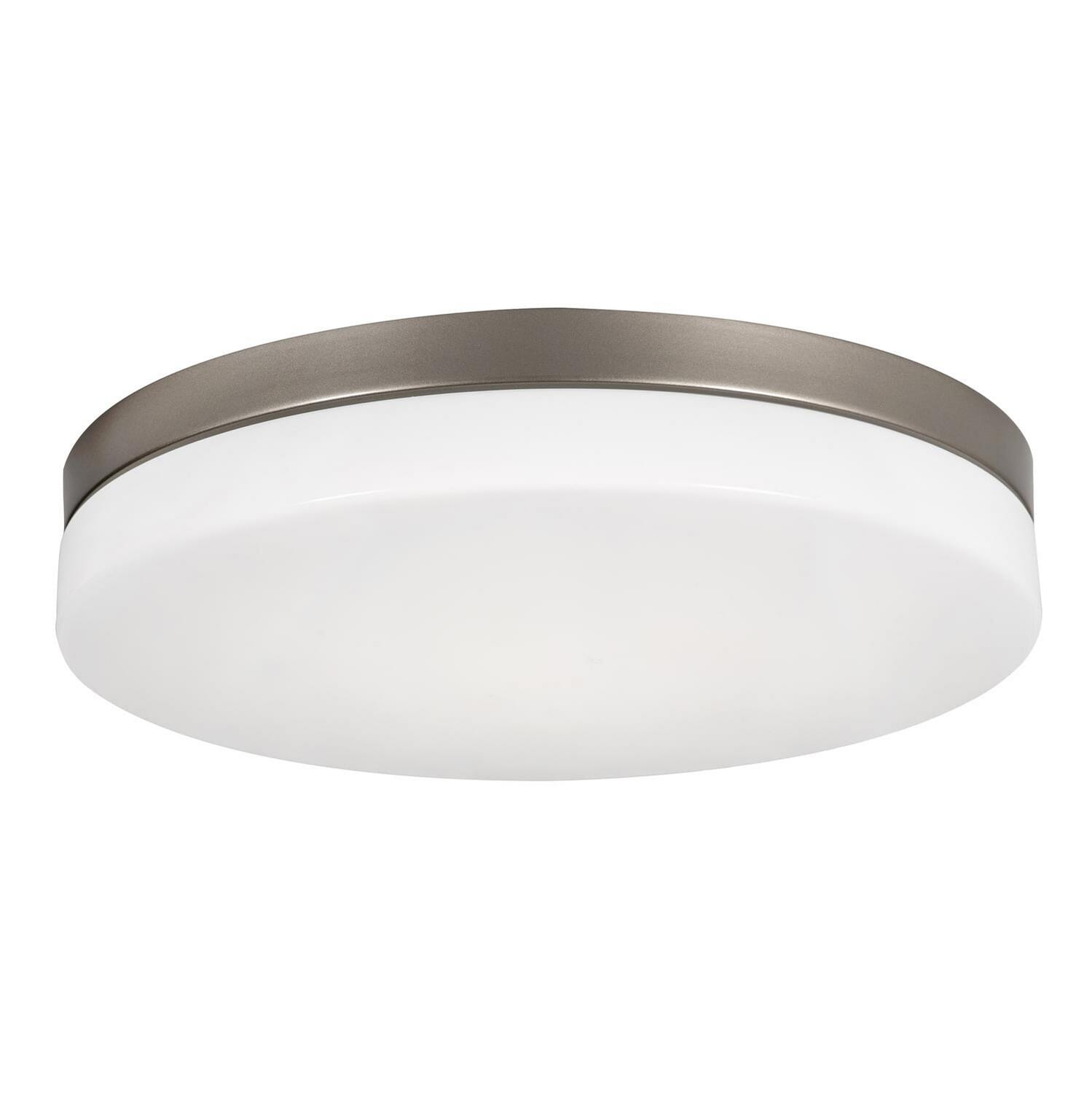 Satin Nickel LED Flush Mount from the Oscar Collection