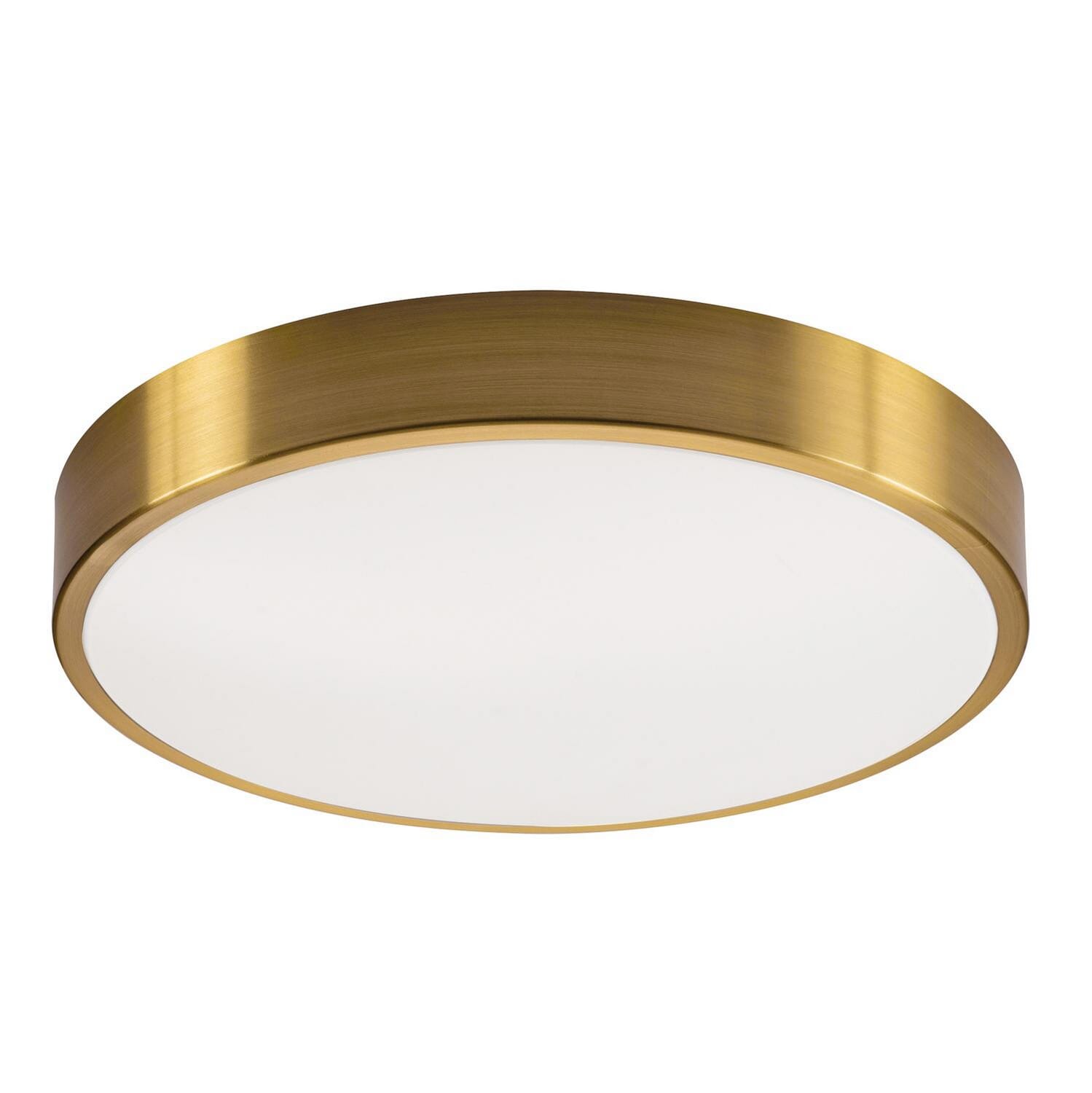 Octavia LED Flush Mount in Satin Brass