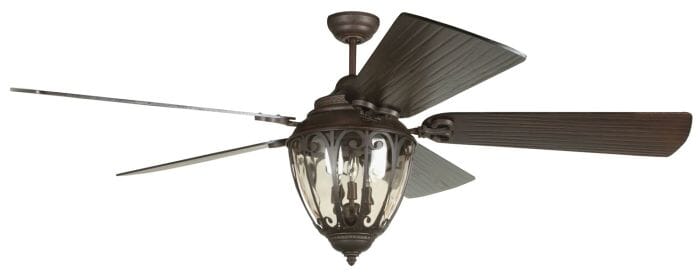 Craftmade Olivier 3-Light Ceiling Fan with Blades Included in Aged Bronze Textured