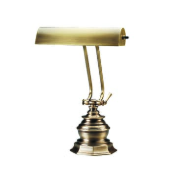 House of Troy 10" Piano Desk Lamp in Antique Brass Finish