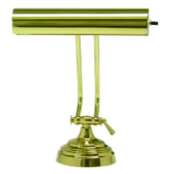 House of Troy 10" Piano Desk Lamp in Polished Brass Finish