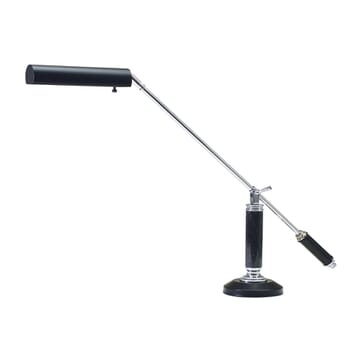 House of Troy Piano Desk Lamp in Chrome and Black Finish
