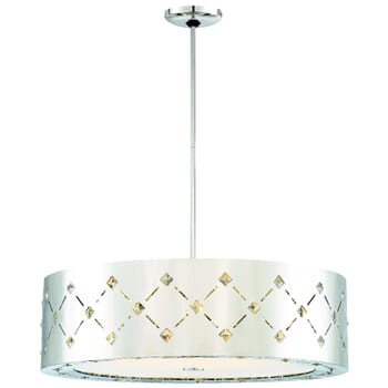 George Kovacs Crowned 28" Pendant Light in Chrome