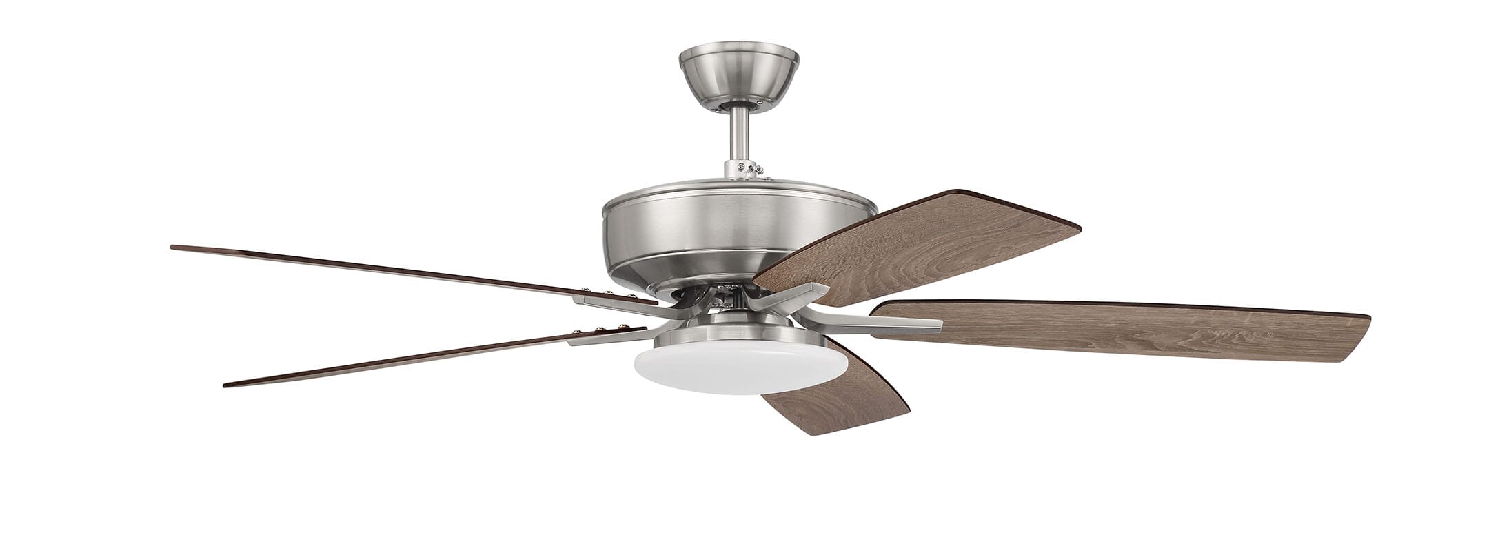 Craftmade Pro Plus 112 Slim Light Kit Indoor Ceiling Fan in Brushed Polished Nickel