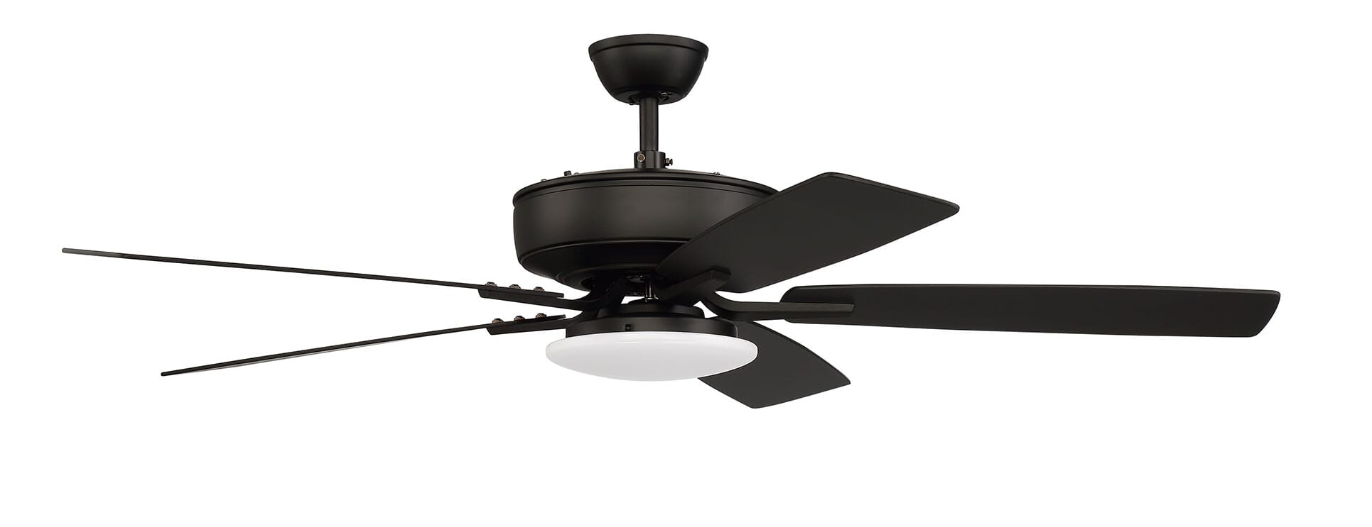 Craftmade Pro Plus 112 Slim Light Kit Indoor Ceiling Fan in Flat Black