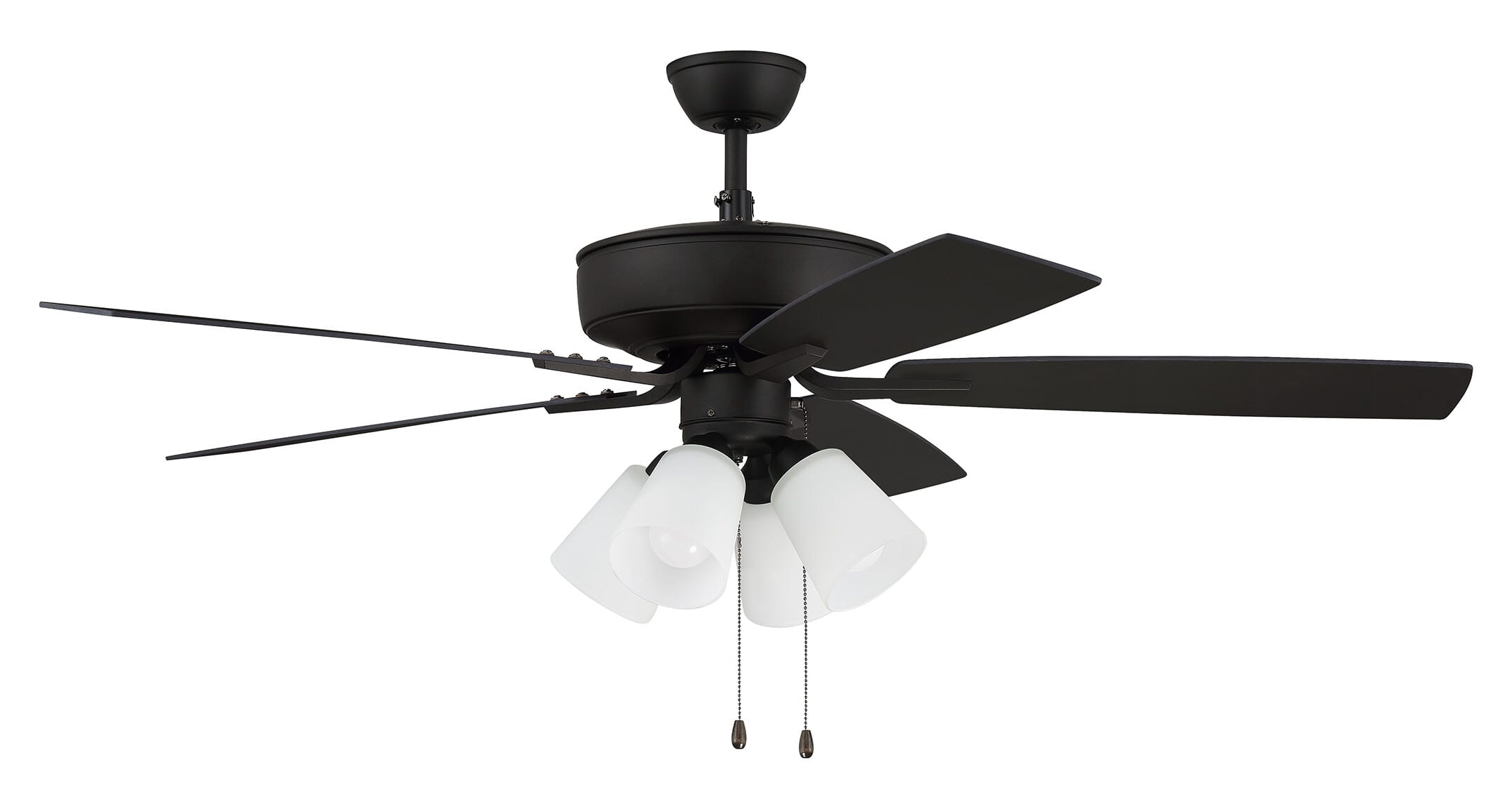 Craftmade Pro Plus 114 White 4 Light Kit 4-Light Indoor Ceiling Fan in Espresso