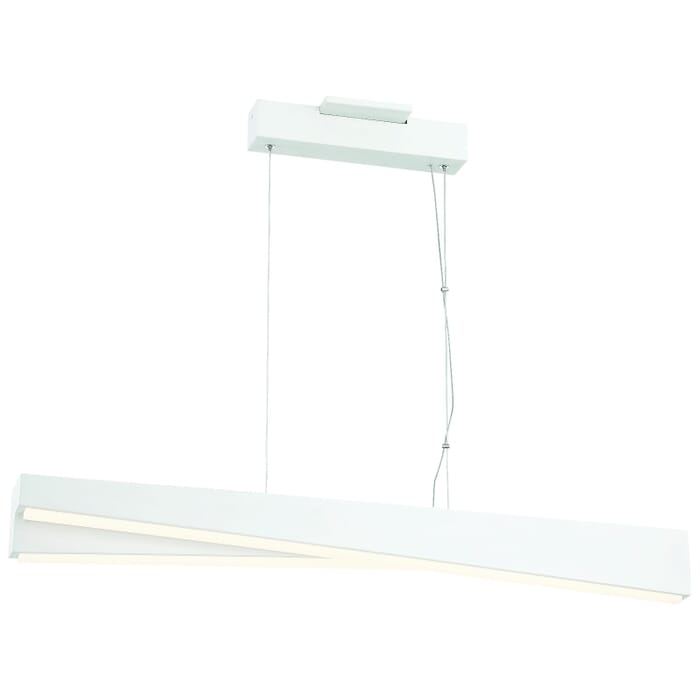 George Kovacs So Inclined 49" Linear Pendant Light in Sand White George Kovacs So Inclined 49" Linear Pendant Light in Sand White