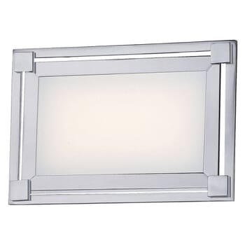George Kovacs Framed 9" Bathroom Vanity Light in Chrome