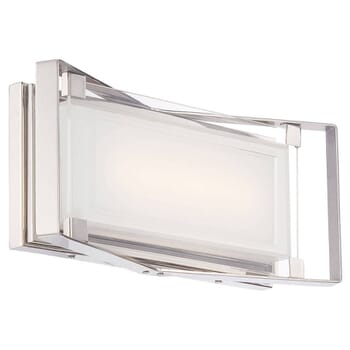 George Kovacs Crystal Clear 16" Bathroom Vanity Light in Polished Nickel