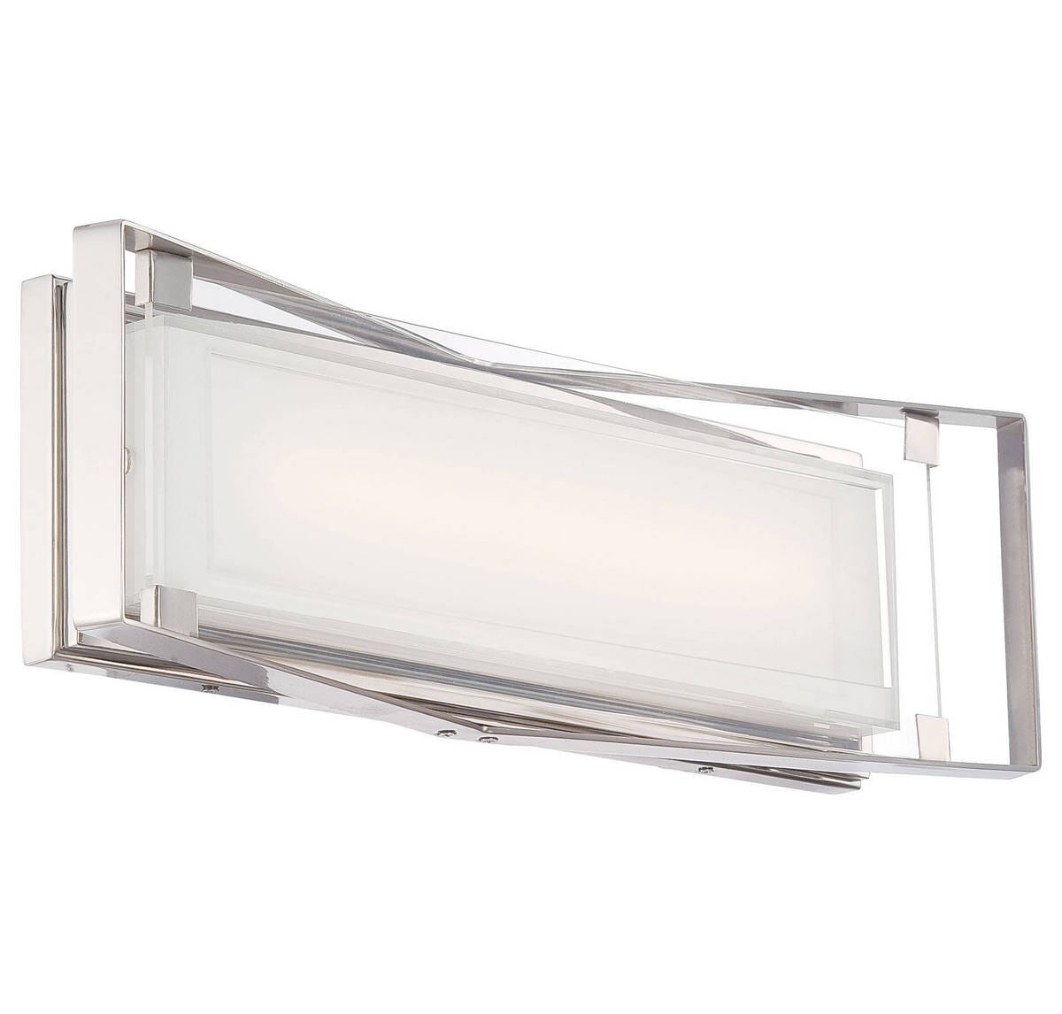 George Kovacs Crystal Clear 22"" Bathroom Vanity Light in Polished Nickel -  P1183-613-L