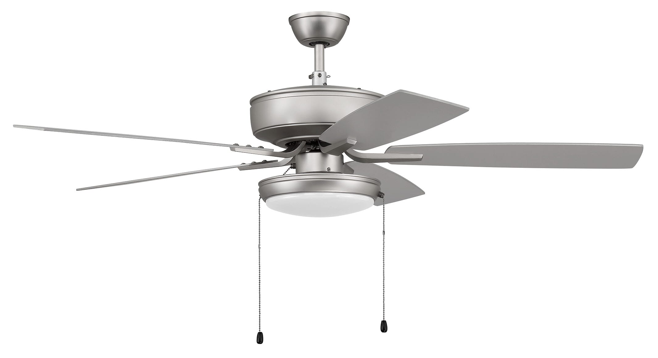 Craftmade Pro Plus 119 Pan Light Kit Indoor Ceiling Fan in Brushed Satin Nickel