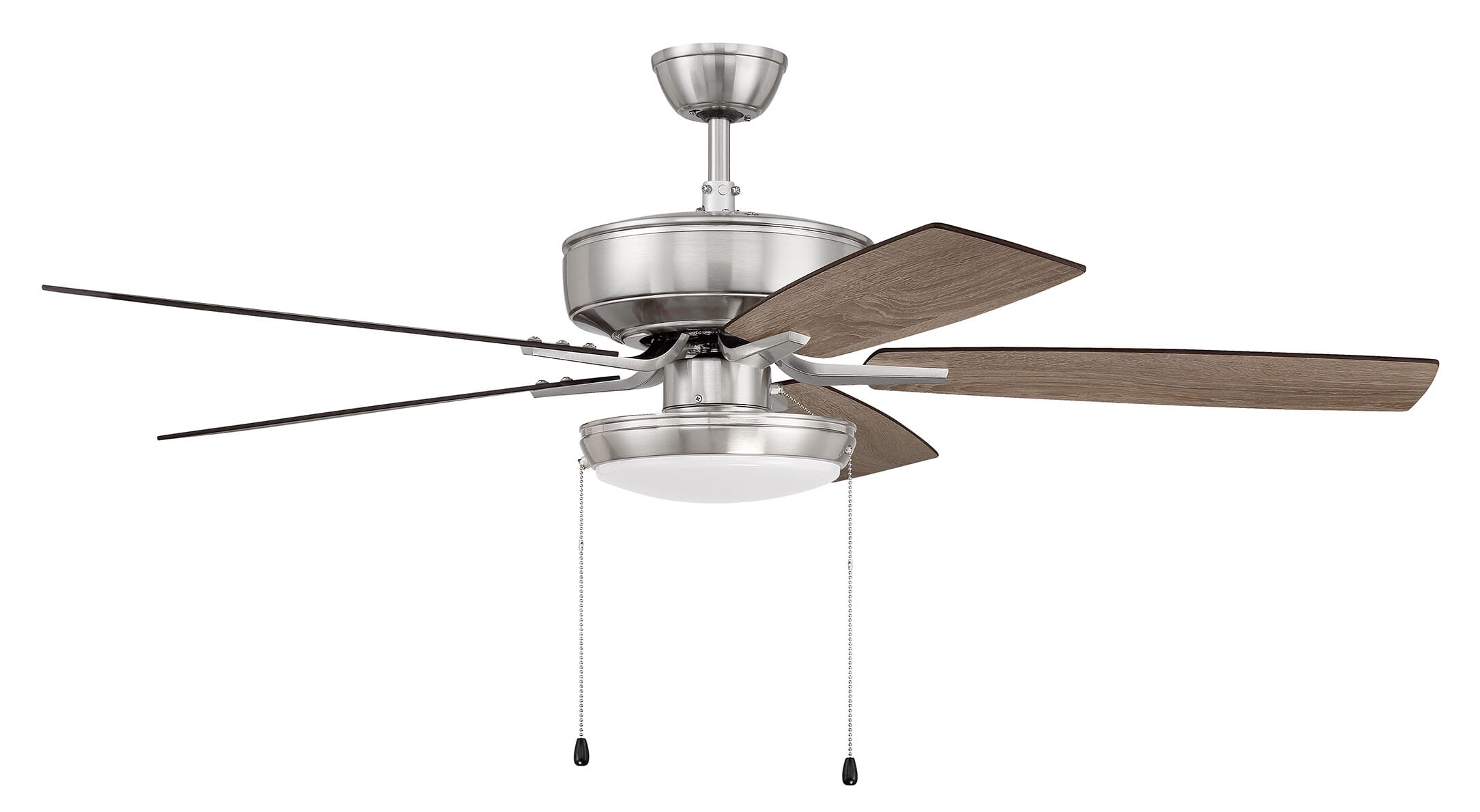 Craftmade Pro Plus 119 Pan Light Kit Indoor Ceiling Fan in Brushed Polished Nickel