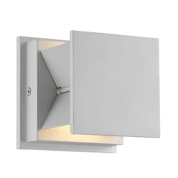 George Kovacs Baffled 2-Light 5" Wall Sconce in Silver Dust