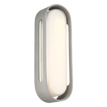 George Kovacs Floating Oval 15" Outdoor Wall Light in Sand Silver