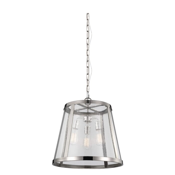 Feiss Harrow 3-Light Pendant in Polished Nickel Feiss Harrow 3-Light Pendant in Polished Nickel