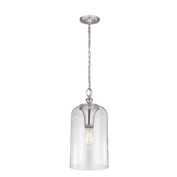 Feiss Hounslow Brushed Steel Pendant Feiss Hounslow Brushed Steel Pendant